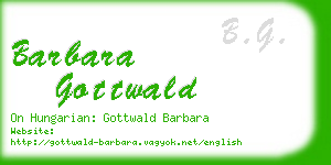 barbara gottwald business card